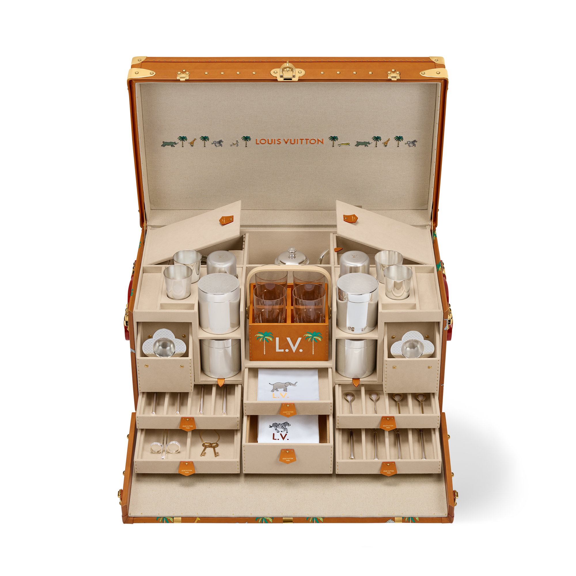 LV x Darjeeling Limited Pic Nic Trunk Other Leathers - Trunks